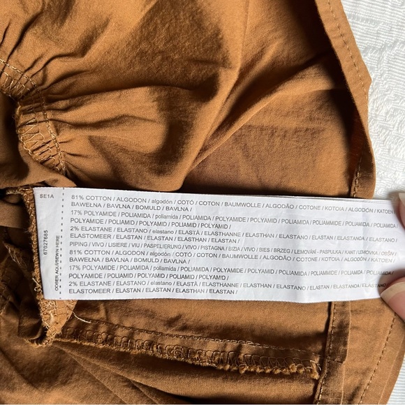 Cute brown Frill hem top from Mango size 2 - Picture 3 of 5